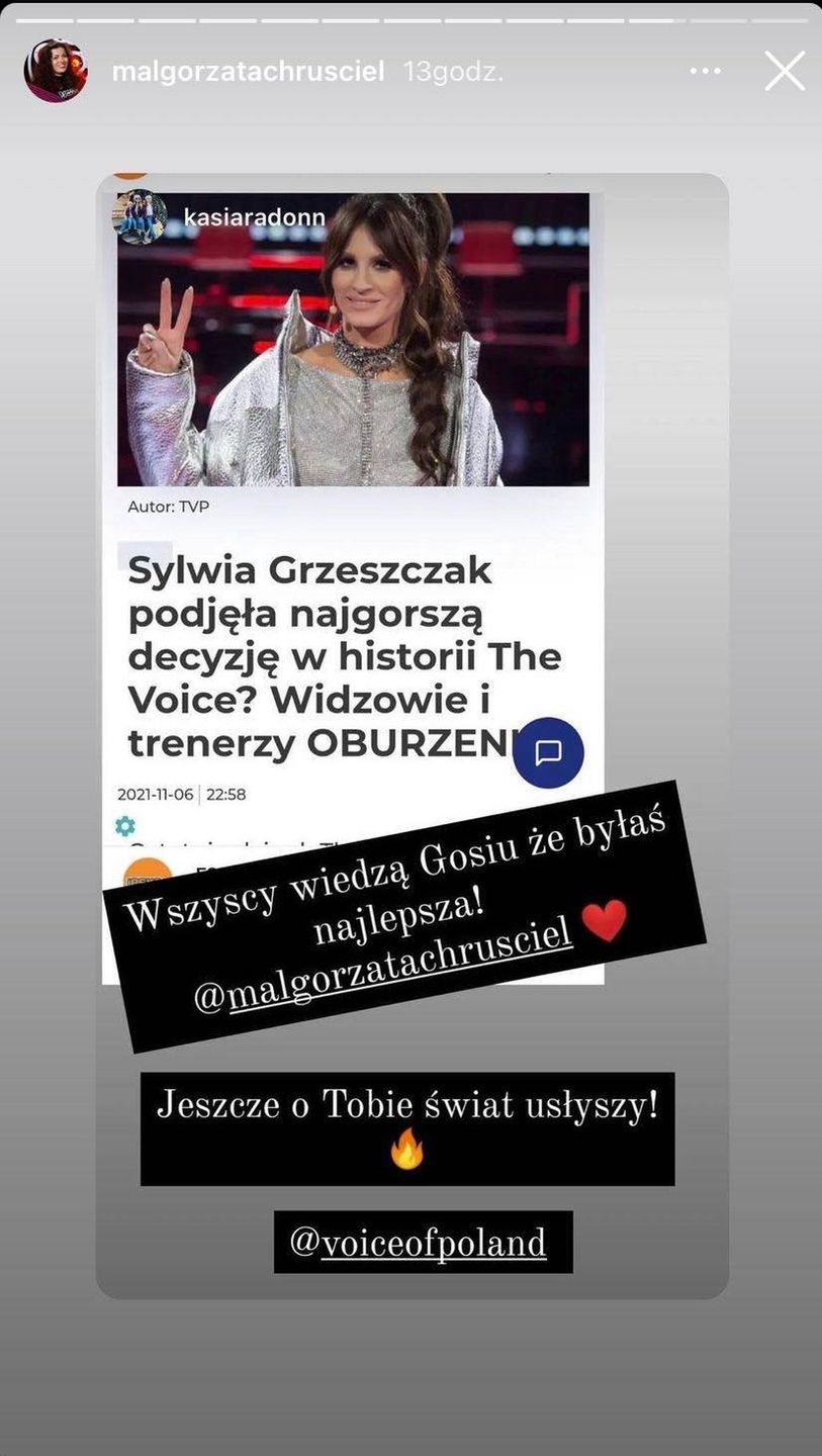 Uczestniczka "The Voice of Poland" udostępnia wymowne wpisy