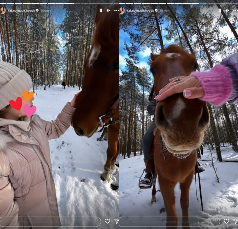 Katarzyna Cichopek i Maciej Kurzajewski urządzają bitwę na śnieżki z dziećmi celebrytki i psem Bono