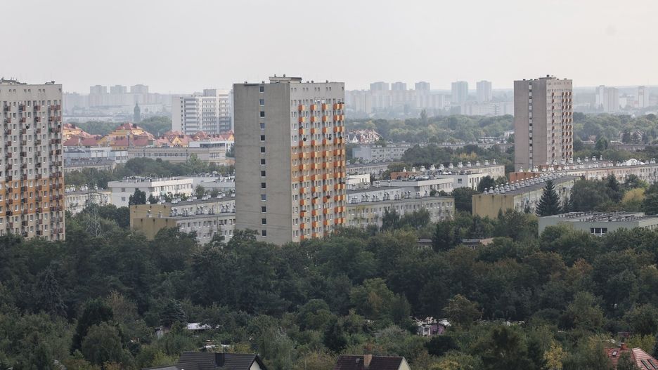 POZNAN Z LOTU PTAKA PANORAMA MIASTA