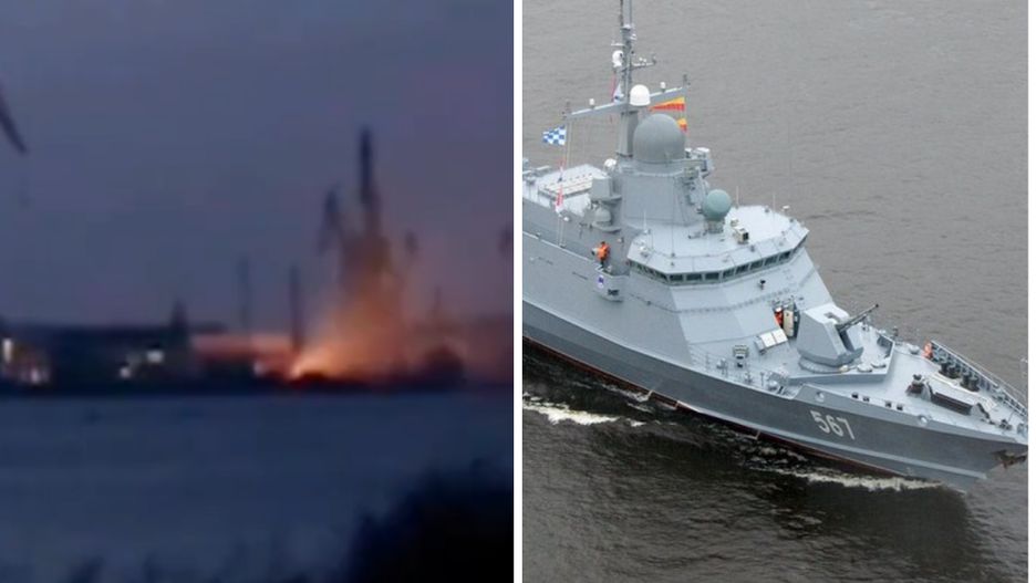 Ukraińcy uderzyli w port na Krymie. Okręt zniszczony