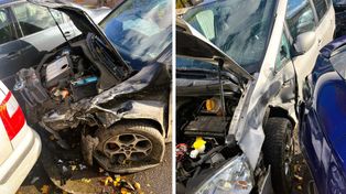 Książ Wielkopolski: Pijany 21-latek bez prawa jazdy staranował auta