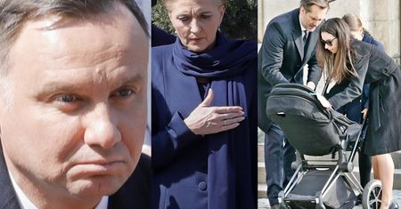 Dudowie i Kaczyńska z rodziną na obchodach 9. rocznicy katastrofy smoleńskiej (ZDJĘCIA)