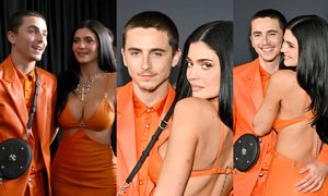 Kylie Jenner i Timothée Chalamet szczerzą zęby i smyrają się po dłoniach na premierze. Kryzys jednak zażegnany? (ZDJĘCIA)