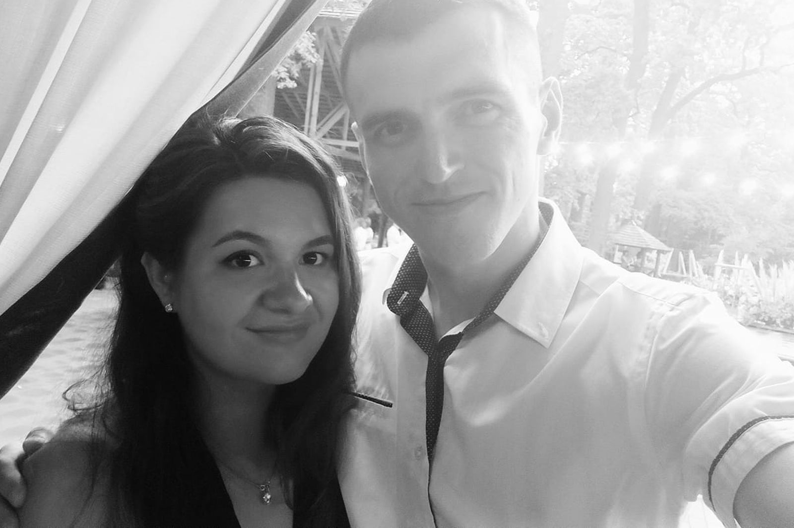 Na zdjęciu Wołodymyr Snidanko z żoną