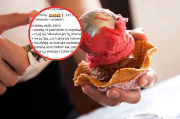 Szukają pracownicy do lodziarni. Wymagania oburzyły internautów