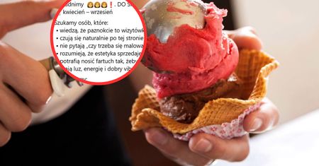 Szukają pracownicy do lodziarni. Wymagania oburzyły internautów