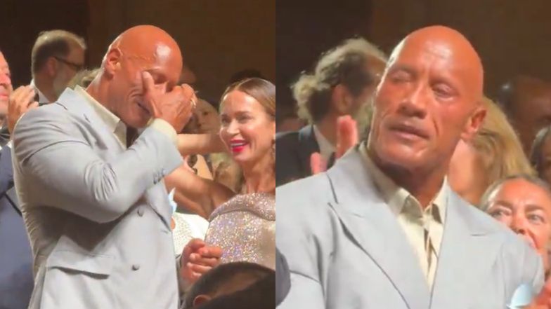 Dwayne Johnson zalał się łzami