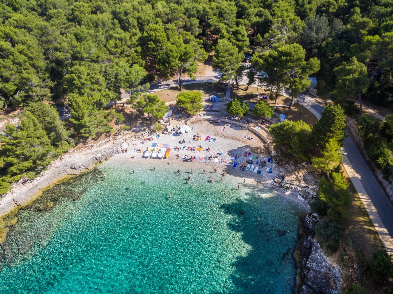 Plaża w okolicach Puli