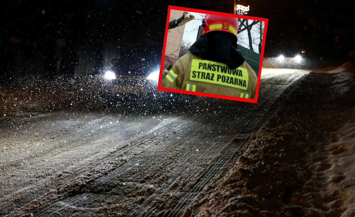 Połamane drzewa, uszkodzone samochody. Niespokojna noc