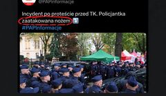PAP przeprasza za błędną informację o ataku nożem. Co wydarzyło się w pobliżu TK?