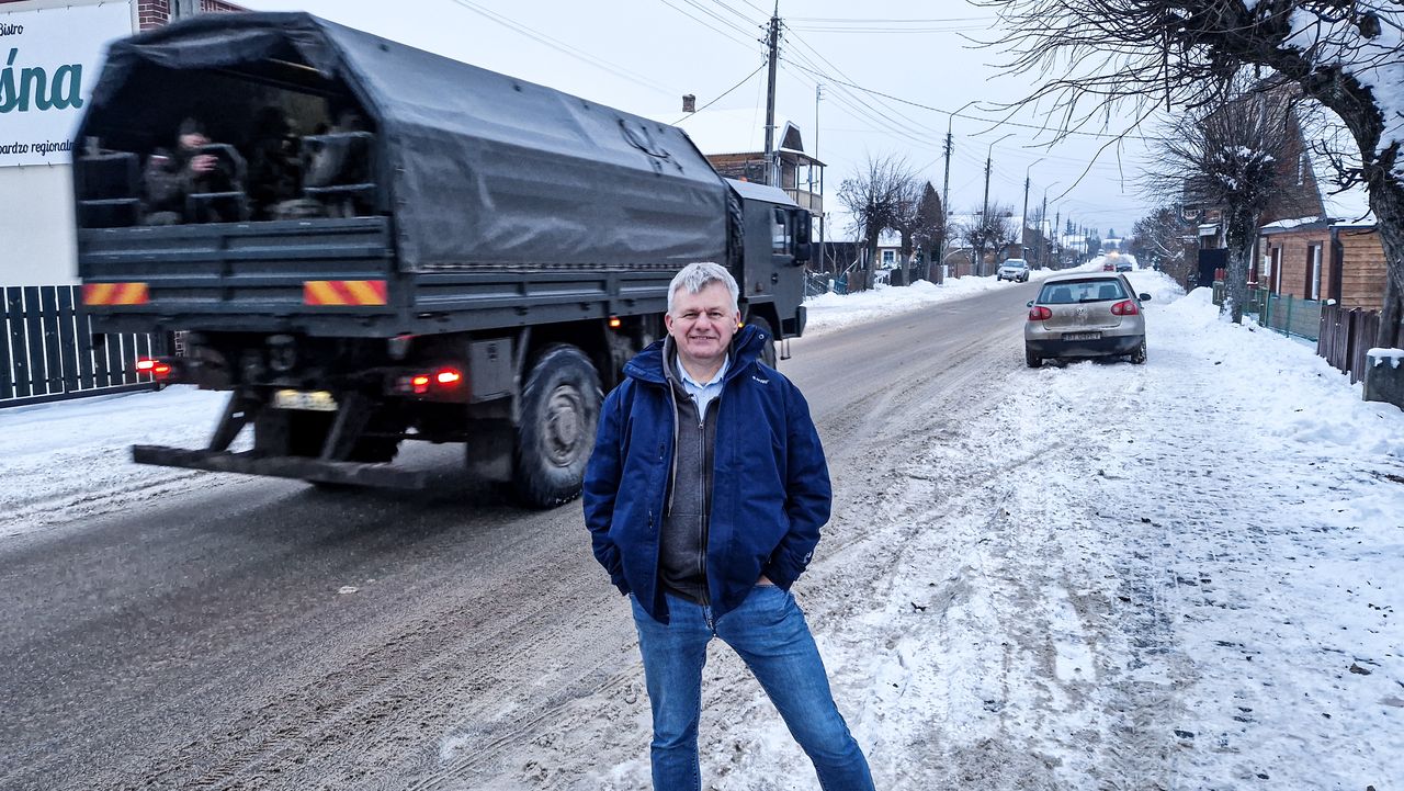 Wojsko w Białowieży widoczne jest na każdym kroku 