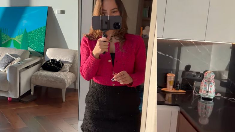 Mieszkanka Złotej 44 pokazała apartament na 45. piętrze. Czajnik od Dolce & Gabanna, fotel Fendi i mikro okna, przez które nic nie widać (ZDJĘCIA)