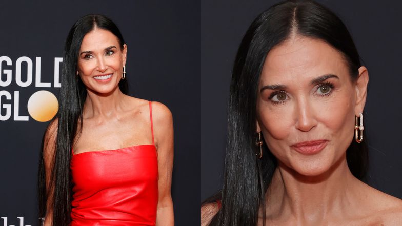 Odmieniona Demi Moore śle uśmiechy ze ścianki festiwalu filmowego w Toronto. Fani się niepokoją: "Jest piękna, ale powinna przystopować"