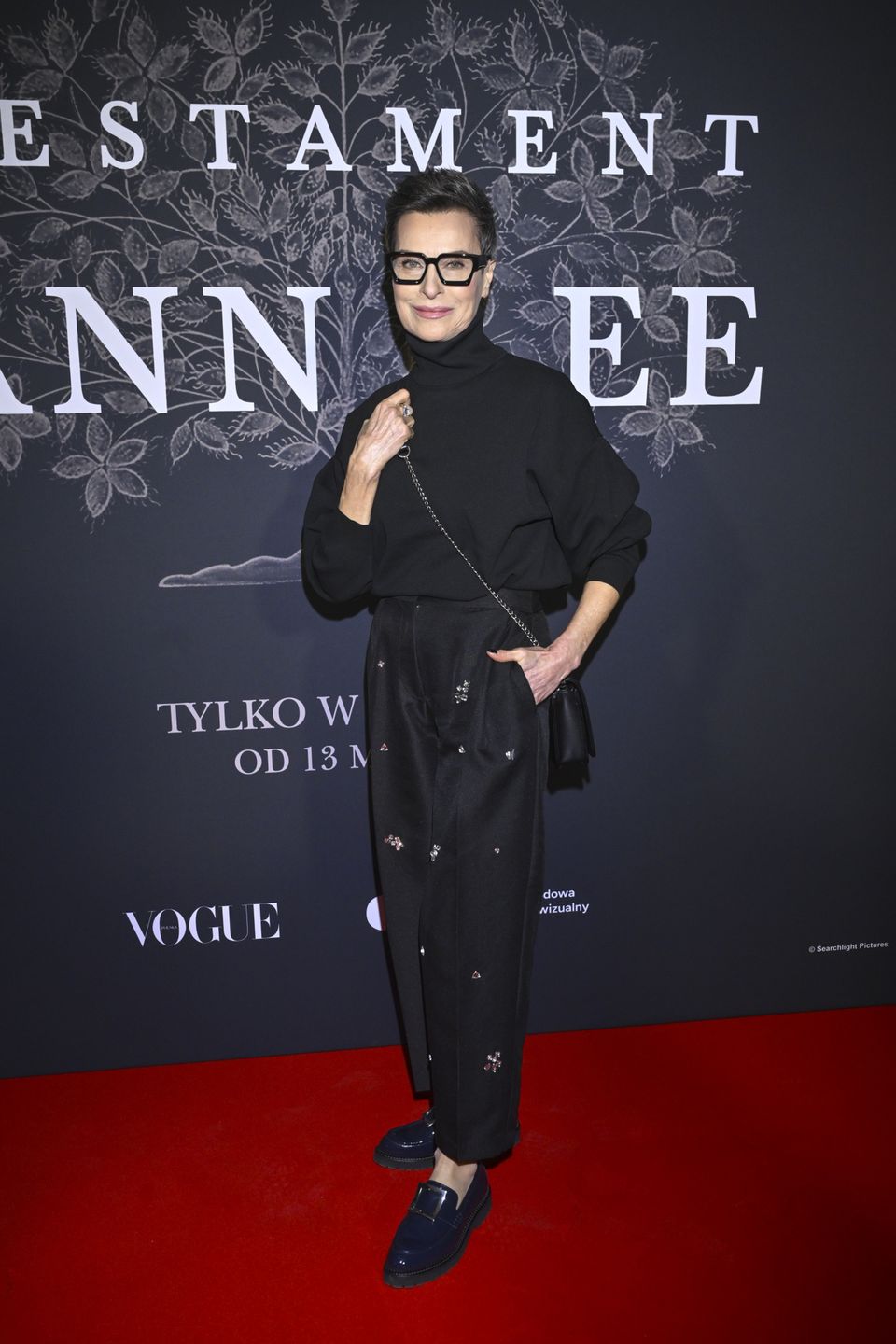 Danuta Stenka na premierze filmu "Testament Ann Lee" 