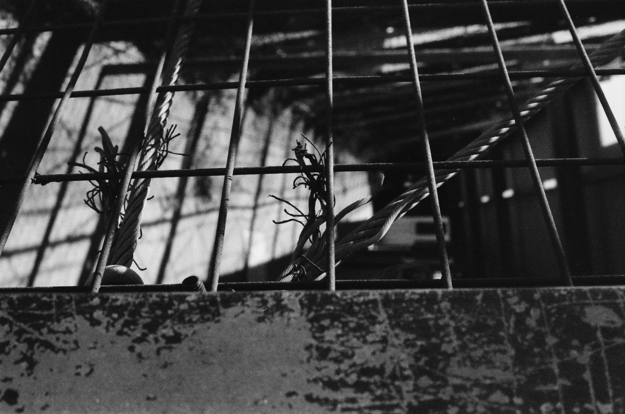 Melilla. Fragment muru na granicy z Marokiem