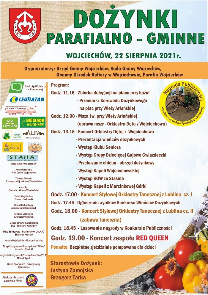 Dożynki Parafialno-Gminne Wojciechów 2021