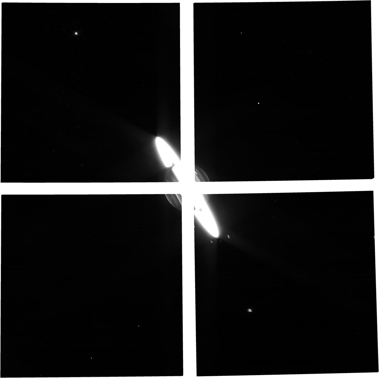 Saturn sfotografowany z filtrem F212N.