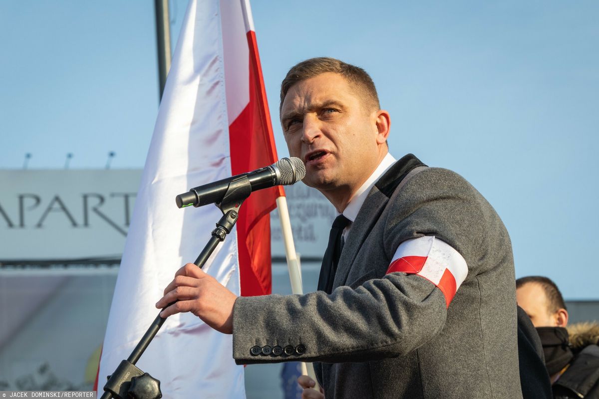 Robert Bąkiewicz na Marszu Niepodległości 