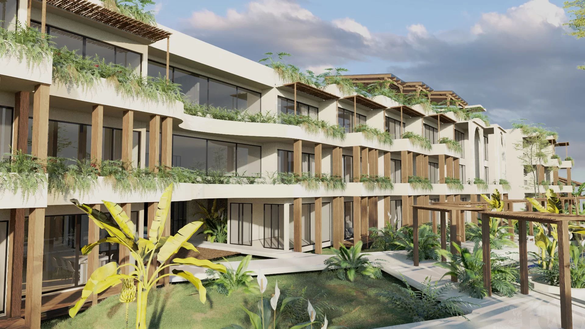 Wizualizacja jednego z budynków, który ma powstać w ramach prywatnego miasta