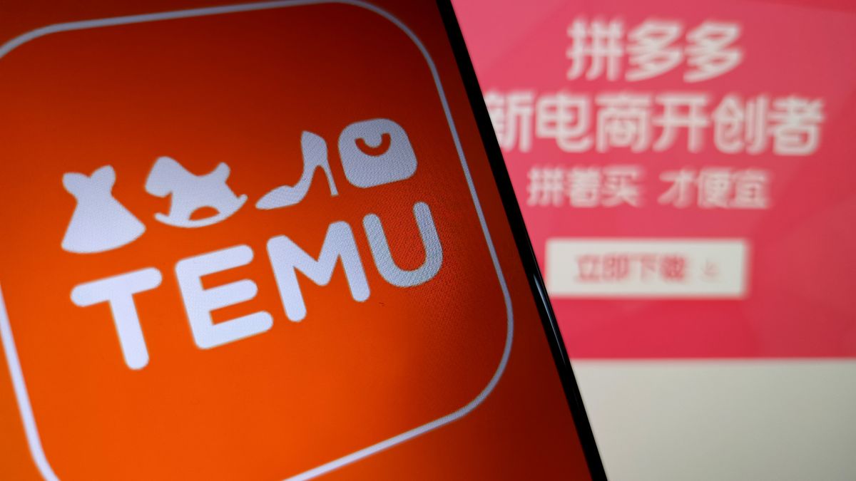 SUQIAN, CHINA - JULY 30, 2024 - Illustration Cross-border e-commerce platform Temu, Suqian, Jiangsu province, China, July 30, 2024. (Photo credit should read CFOTO/Future Publishing via Getty Images)
