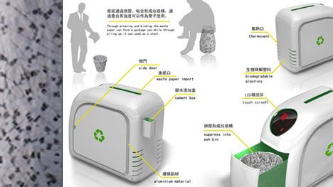 Kosz na śmieci mistrzem origami 1