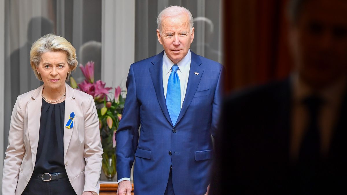 Na zdjęciu Ursula von der Leyen i Joe Biden