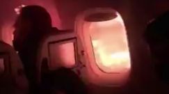 Pożar w Boeingu 767-300. Silnik samolotu Atlas Air stanął w ogniu, przerażające nagrania
