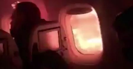 Pożar w Boeingu 767-300. Silnik samolotu Atlas Air stanął w ogniu, przerażające nagrania
