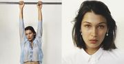 Naturalna Bella Hadid rozciąga się w "biblii mody"