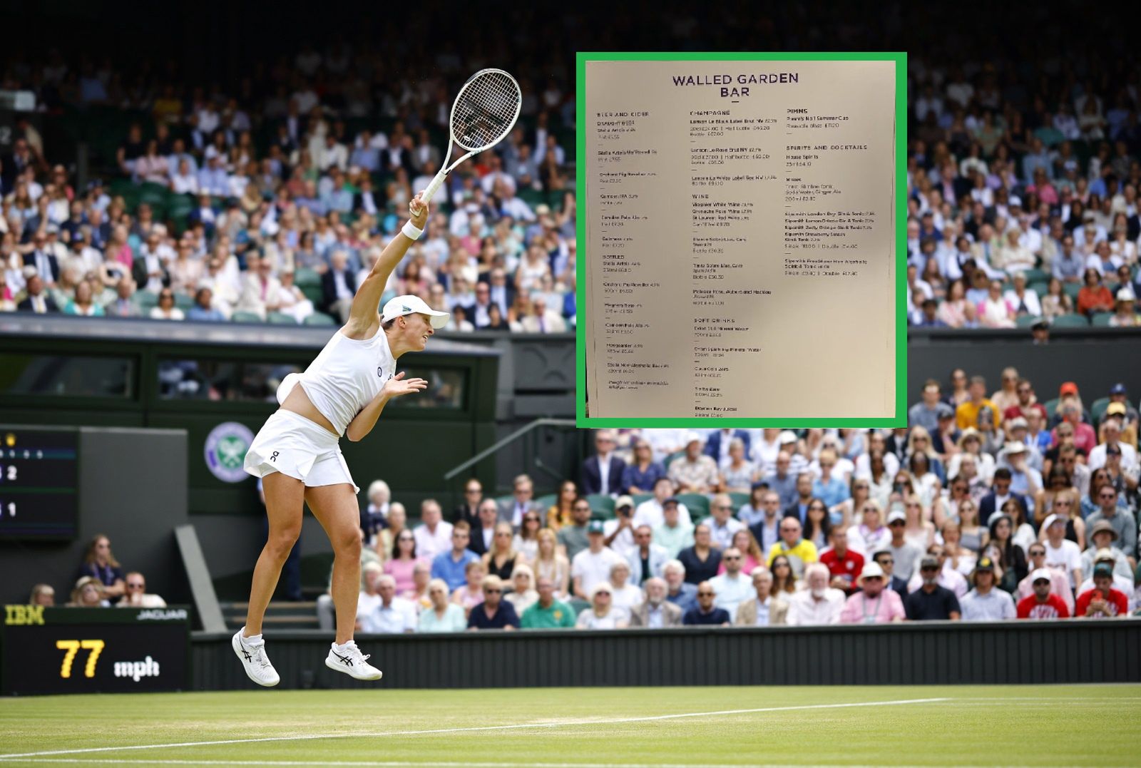 Kosmiczne ceny na Wimbledonie. Pokazał menu