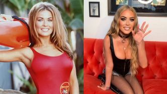 53-letnia Carmen Electra ze "Słonecznego patrolu" wije się na kanapie w kusym wdzianku