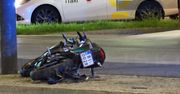Warszawa: Zderzenie motocyklisty z autem na Rondzie ONZ
