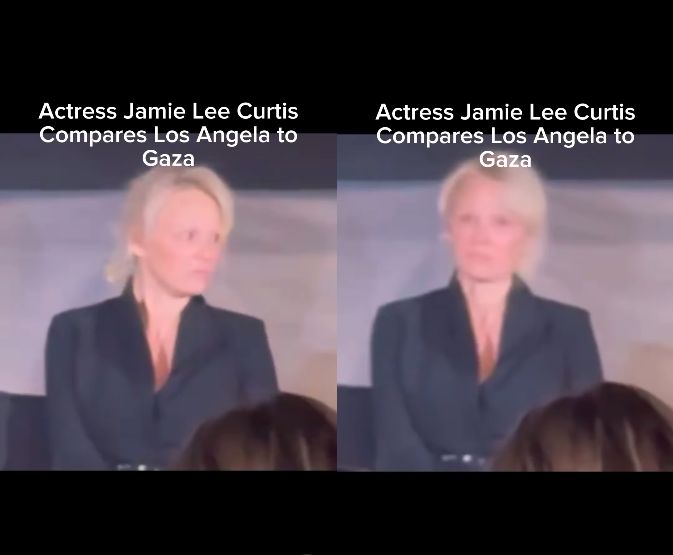 Pamela Anderson's reaction to Jamie Lee Curtis's words