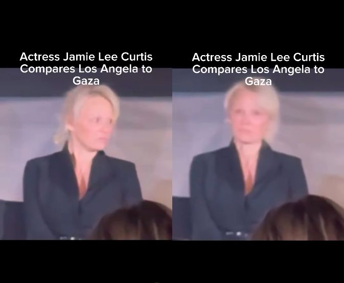 Pamela Anderson's reaction to Jamie Lee Curtis's words