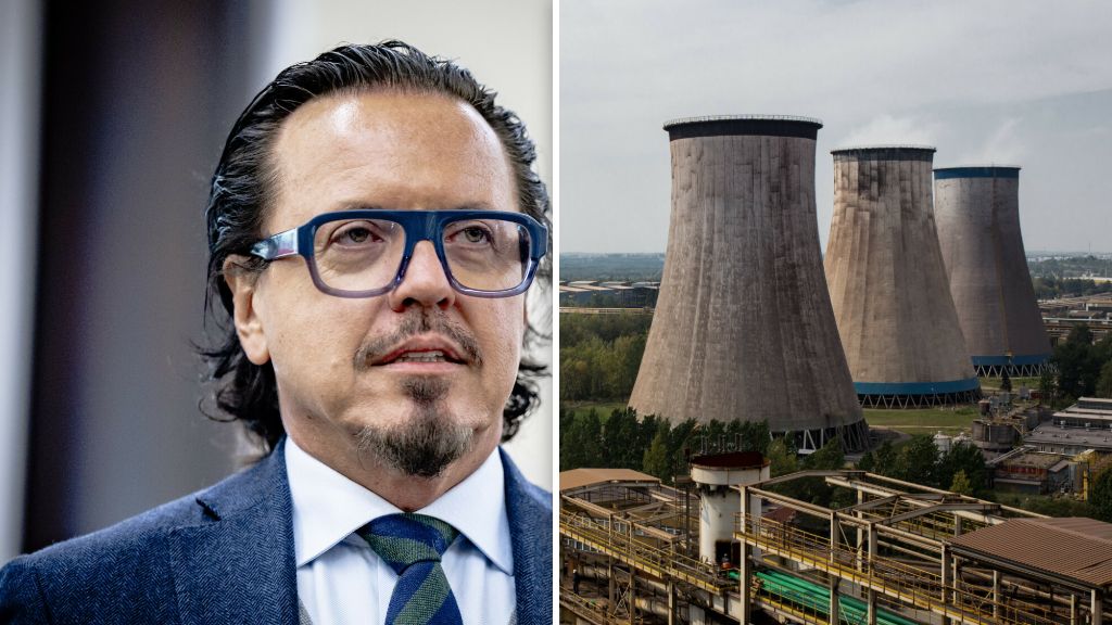 Minister aktywów państwowych Wojciech Balczun i piec huty Arcelo