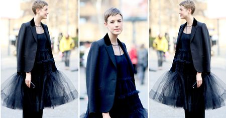 LOOK OF THE DAY: Agyness Deyn w nietypowej czerni