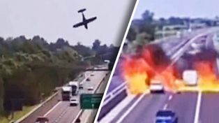 Katastrofa we Włoszech. Samolot runął na autostradę