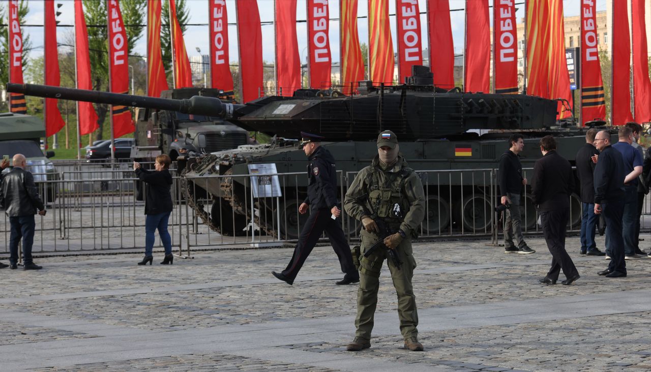 Czołg Leopard w Moskwie. Rosyjska propaganda już się chwali