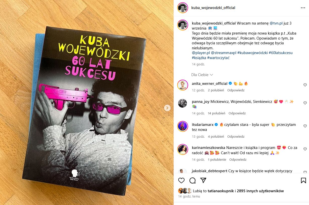 Kuba Wojewódzki ogłasza premierę książki