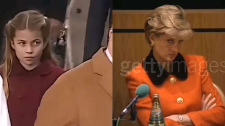 Księżniczka Charlotte mierzy wzrokiem Karola i Camillę. "Mała Diana"
