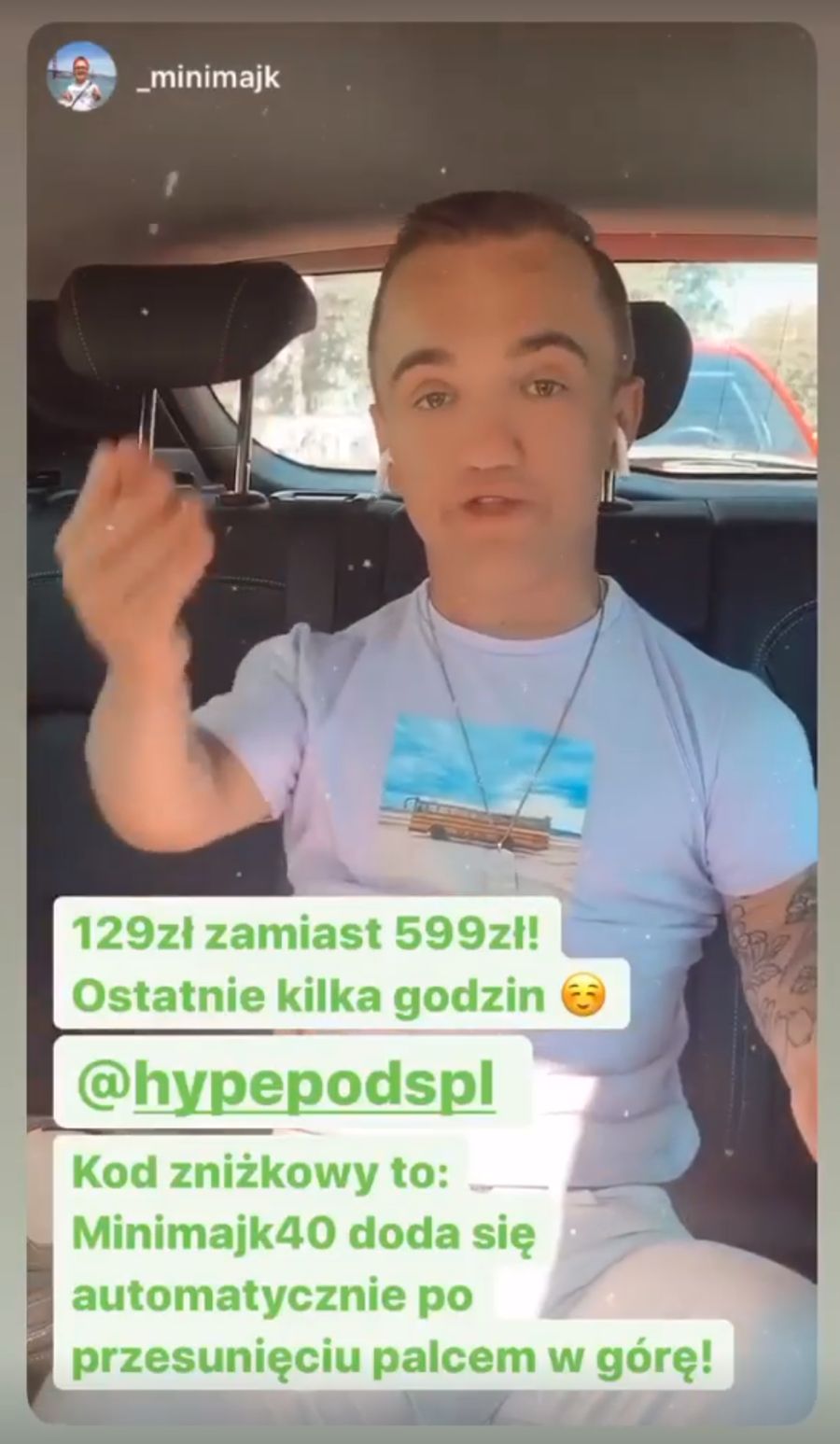 Influencerzy, którzy reklamowali słuchawki Hypepods