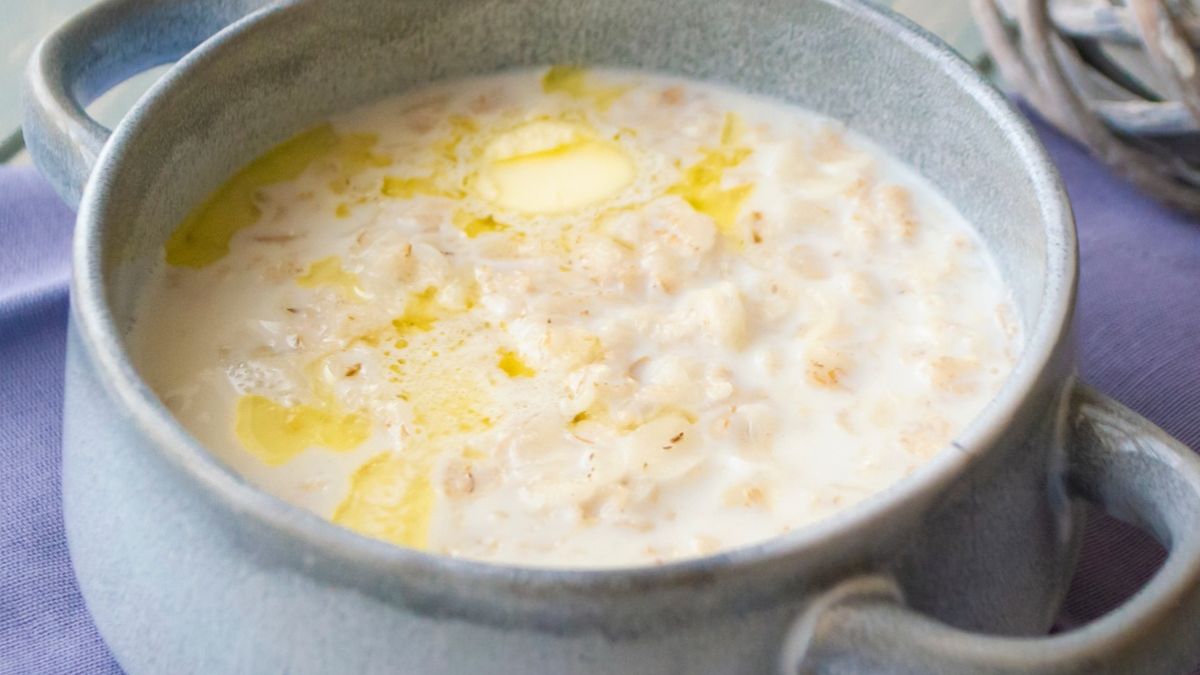 Zupa mleczna z lanymi kluskami