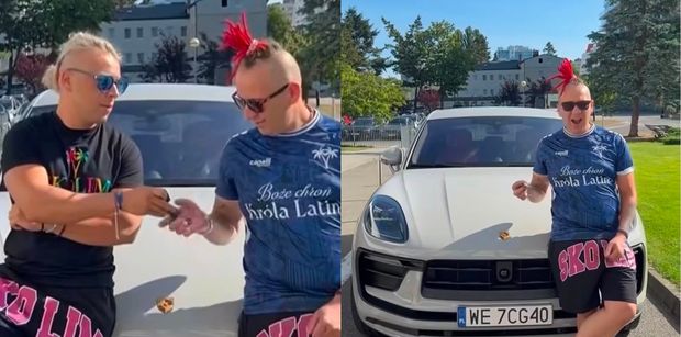 Skolim NIE OSZCZĘDZA na współpracownikach. Luxon otrzymał od niego Porsche za KILKASET TYSIĘCY. Taki pracodawca to skarb?