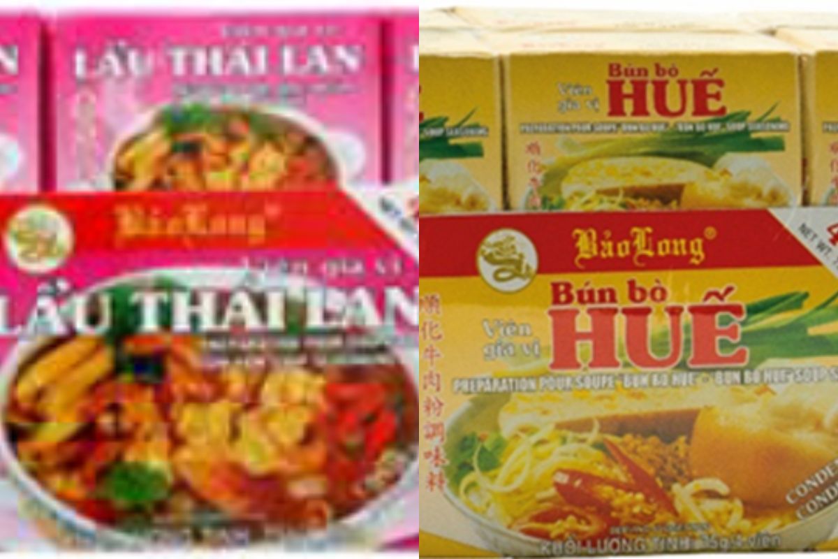 Opakowania wycofanych zupek chińskich