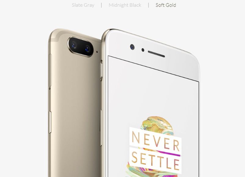OnePlus 5 w limitowanej edycji Soft Gold