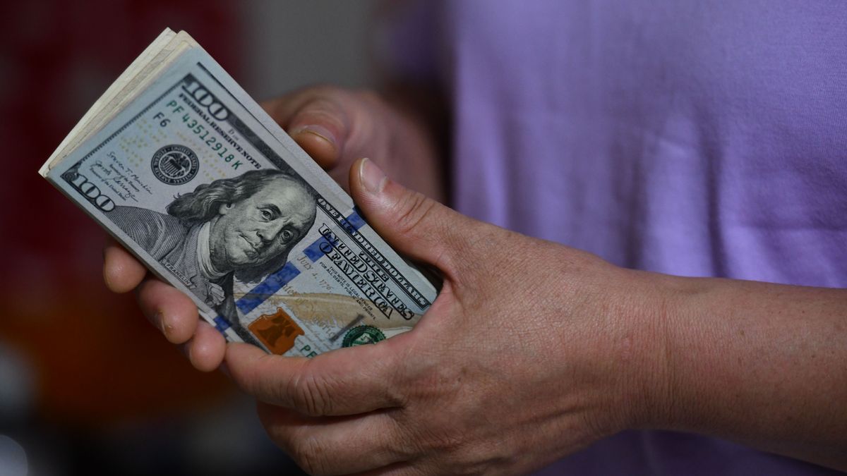 A photo taken on September 11, 2024, shows US dollar banknotes in Fuyang, China, on September 11, 2024. (Photo by Costfoto/NurPhoto via Getty Images)