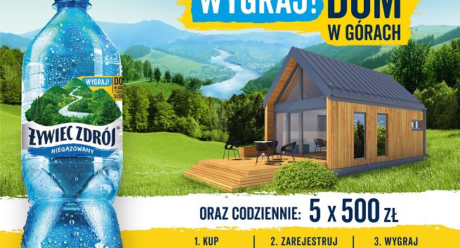 Dom w górach do wygrania w loterii Żywiec Zdrój