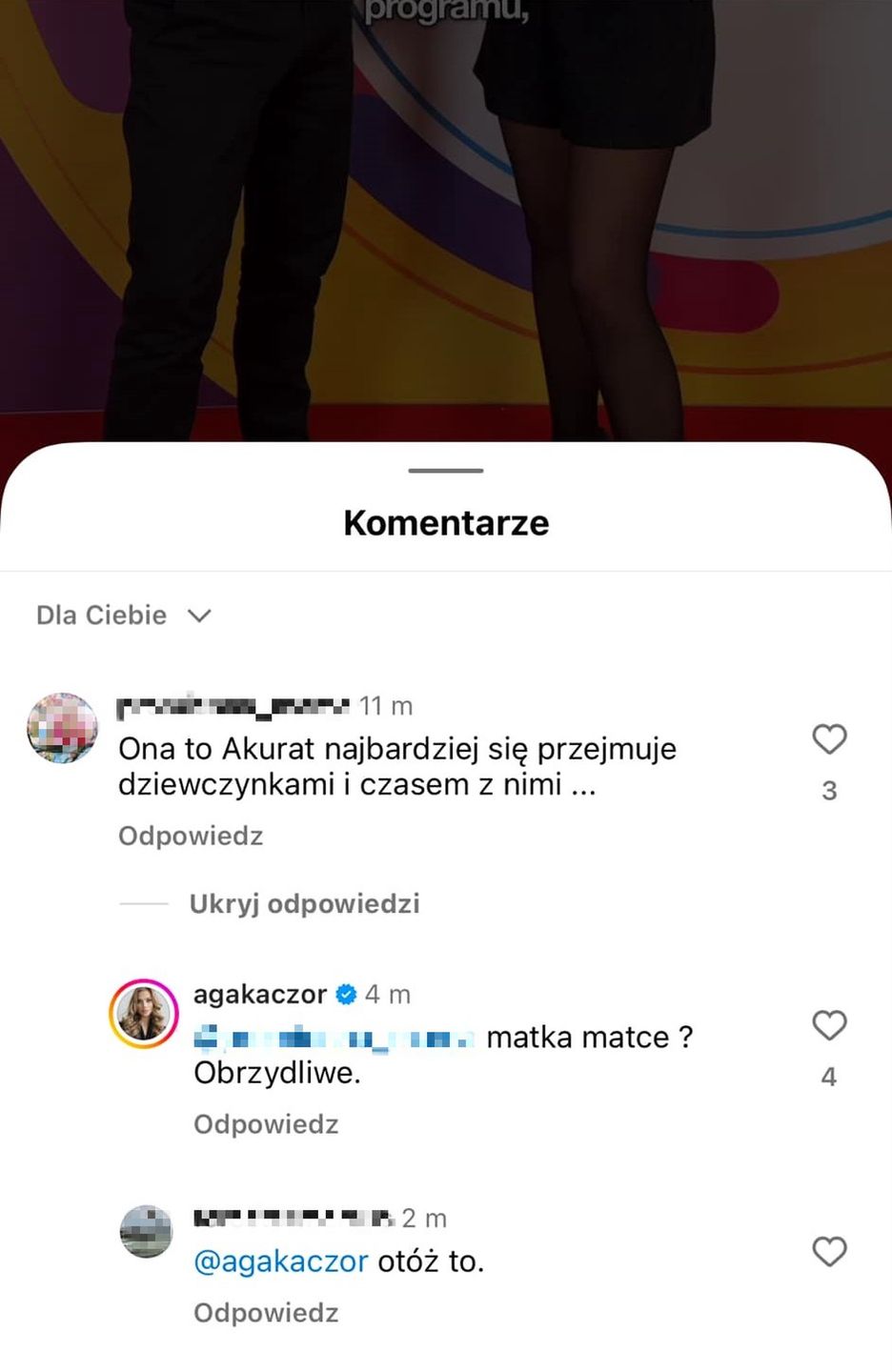 Agnieszka Kaczorowska odpisała na nieżyczliwy komentarz