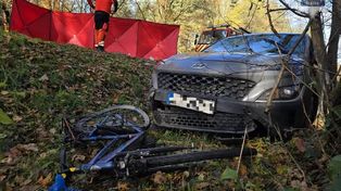 Kobiór: Poważny wypadek. Rowerzysta trafił do szpitala śmigłowcem LPR
