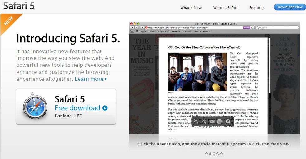 Safari 5 dla Windowsa i Mac'a już jest dostępna